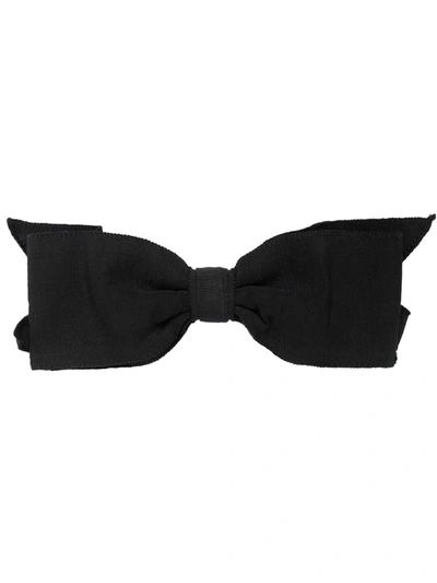 Pre-owned Chanel 2010s Bow Hair Clip In Black