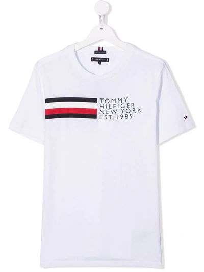Tommy Hilfiger Junior Logo print Organic Cotton T shirt In