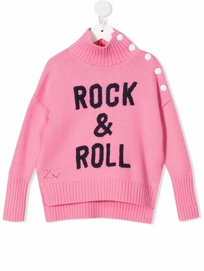 Zadig & Voltaire Teen Rock & Roll-embroidered Jumper In Rose | ModeSens