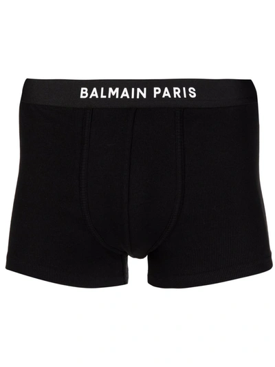 Lærd dragt opdragelse Balmain Men's Logo-band Boxer Briefs In Black | ModeSens