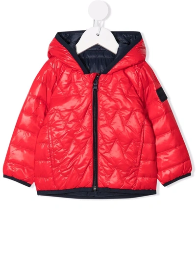 Shop Bosswear Glossy Padded Jacket In Red