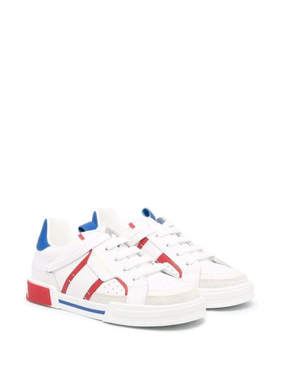 Shop Dolce & Gabbana Contrasting Details Sneakers In White