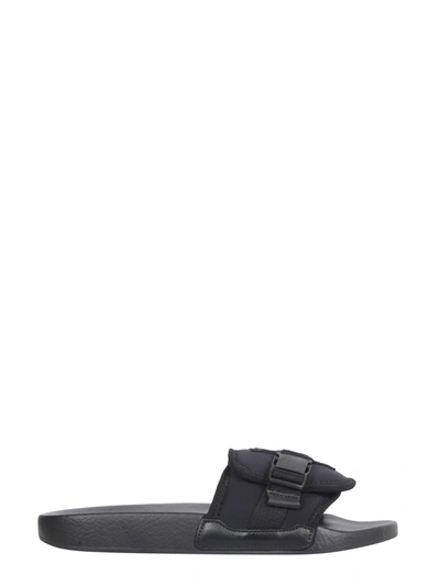 Shop Mcq By Alexander Mcqueen Infinity Slide Sandals In Black