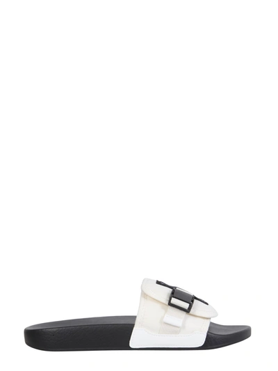 Shop Mcq By Alexander Mcqueen Infinity Slide Sandals In White