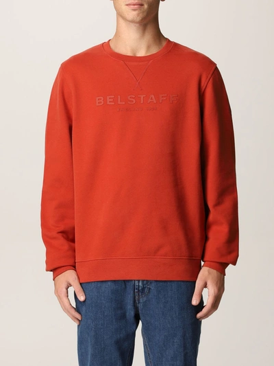 Shop Belstaff Sweatshirt Sweatshirt Men  In Red