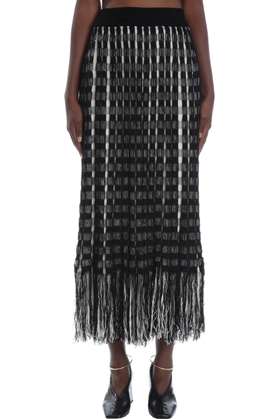 Shop Jil Sander Skirt In Black Cotton