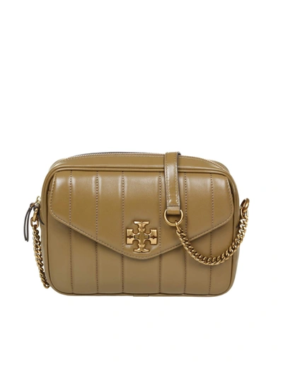 Tory Burch Kira Camera Bag In Soft Quilted Nappa In Sesame | ModeSens