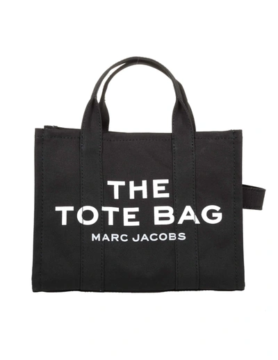 Shop Marc Jacobs Handbag In Canvas Color Black