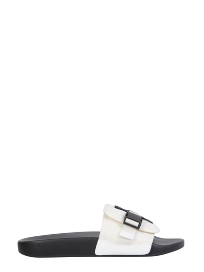 Shop Mcq By Alexander Mcqueen Infinity Slide Sandals In Bianco