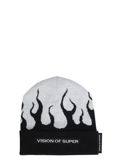 Shop Vision Of Super Wool Blend Hat In Nero