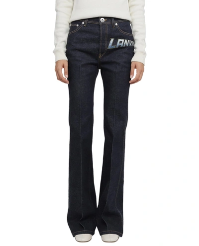 Shop Lanvin Navy Jeans
