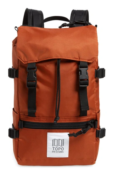 Shop Topo Designs Mini Rover Backpack In Clay/ Clay
