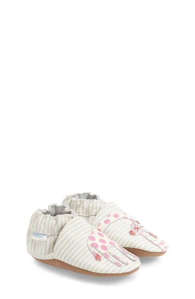 Robeezr Robeez® Reaching For The Stars Giraffe Crib Shoe In Beige