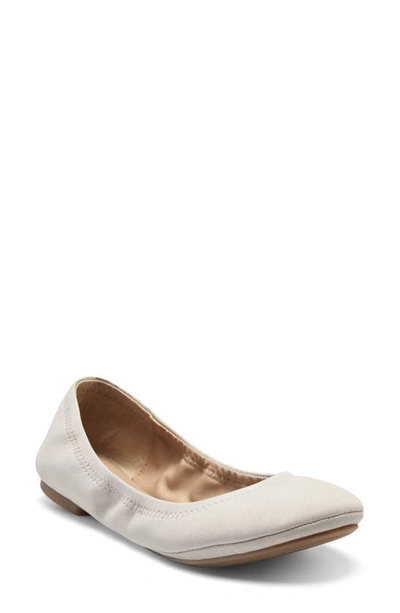 Shop Lucky Brand 'emmie' Flat In Silver Cloud
