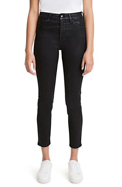 Shop Jen7 Ankle Skinny Jeans In Black Coated
