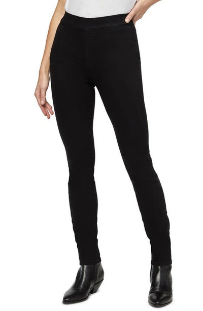 Shop Jen7 Pull-on Skinny Jeans In Classic Black