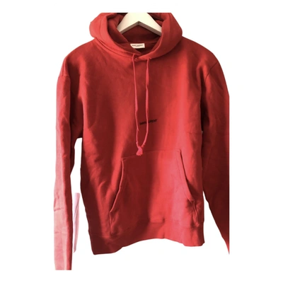 Pre-owned Saint Laurent Sweatshirt In Red