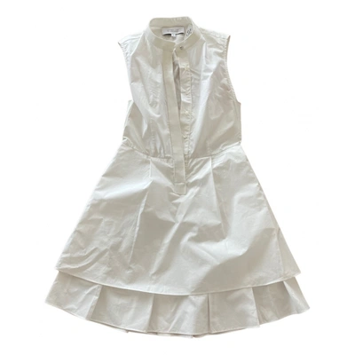 Pre-owned 10 Crosby By Derek Lam Mini Dress In White