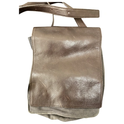 Pre-owned Dries Van Noten Leather Travel Bag In Brown
