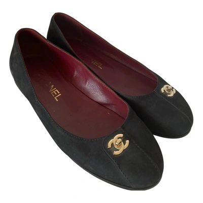 CHANEL, Shoes, Black Chanel Ballerina Flats Quilted