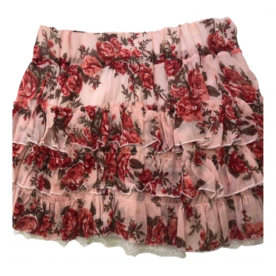 Pre-owned Kontatto Mini Skirt In Pink