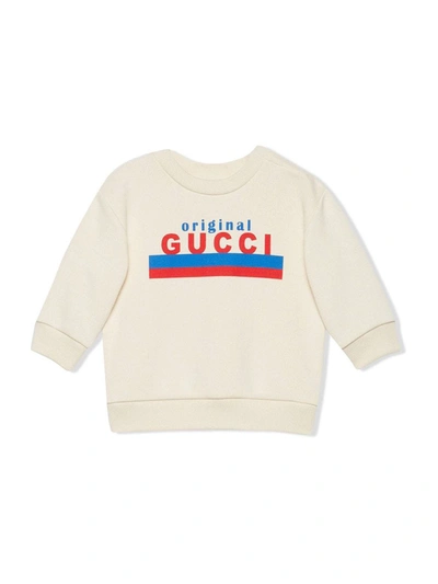 Shop Gucci Original -print Sweatshirt In White