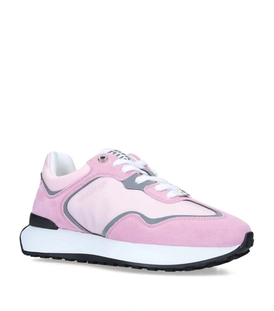 Shop Givenchy Leather Running Sneakers In Pink