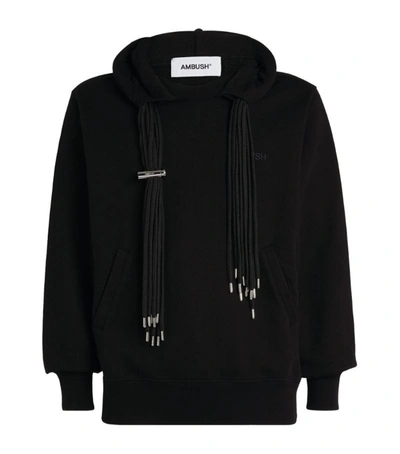 Shop Ambush Cotton Multi-chord Hoodie In Black