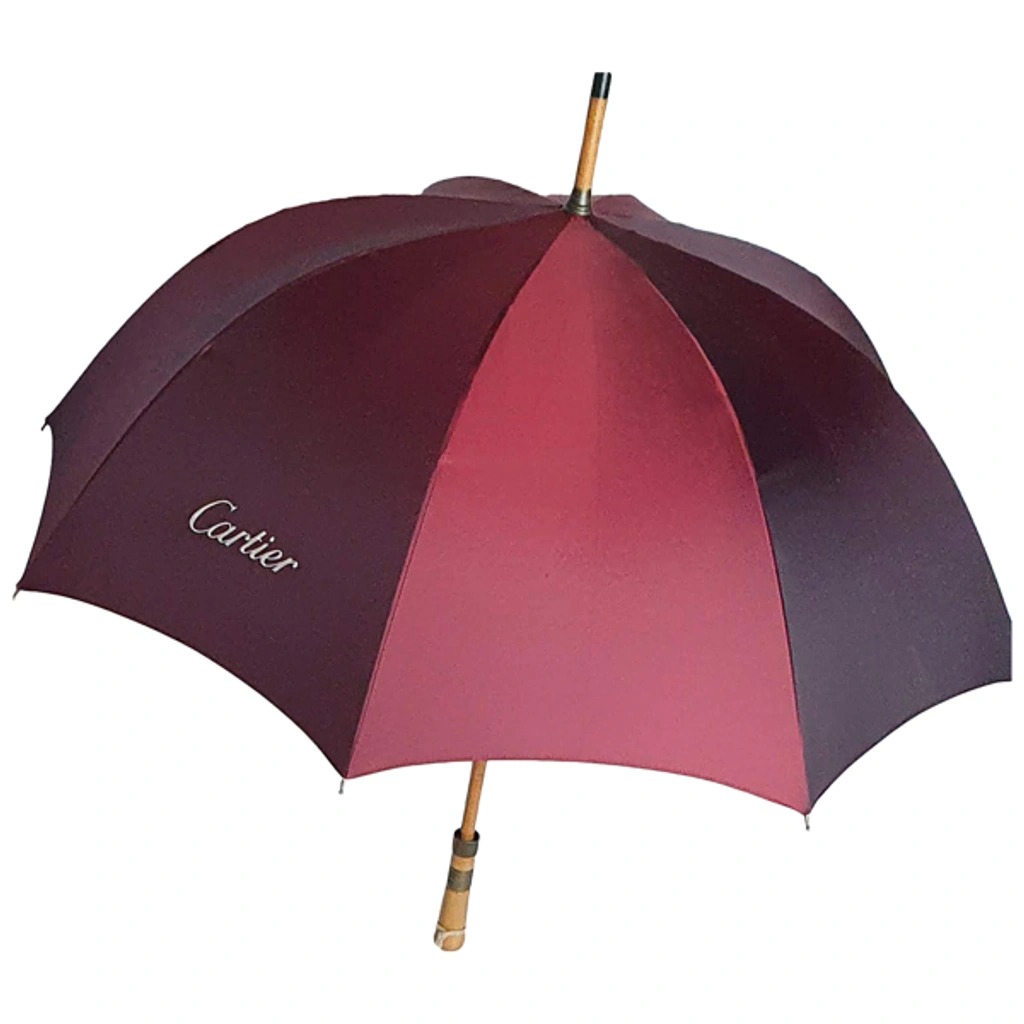 Pre owned Cartier Umbrella In Burgundy ModeSens