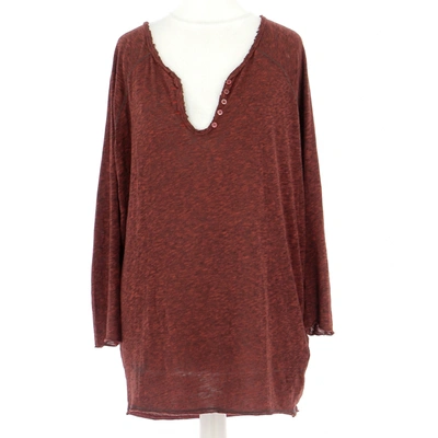 Pre-owned Zadig & Voltaire T-shirt In Burgundy