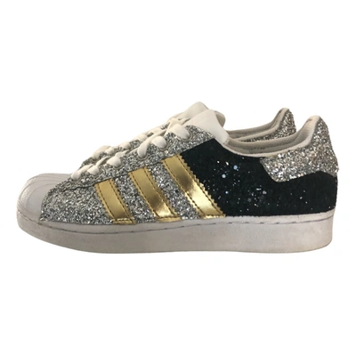 Pre-owned Adidas Originals Superstar Glitter Trainers In White | ModeSens