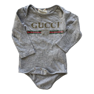 Pre-owned Gucci Kids' Outfit In Grey