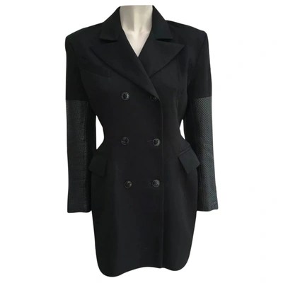 Pre-owned John Richmond Wool Coat In Black