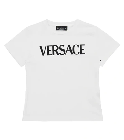 Shop Versace Medusa Emoji Printed Cotton Jersey T-shirt In 彩色