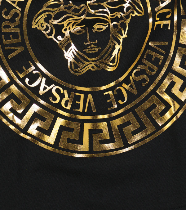 Versace Baby Logo Stretch-cotton T-shirt In Black | ModeSens