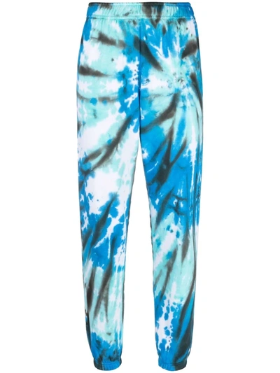 Shop Maisie Wilen Tie-dye Cotton Track Pants In Blau