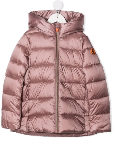 Shop Save The Duck Gracie Padded Jacket In Pink