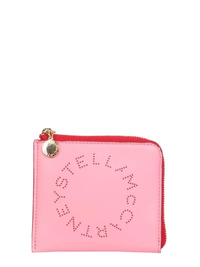 Shop Stella Mccartney Wallet With Logo In Pink