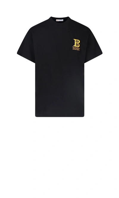 Shop Bel-air Athletics Logo T-shirt In Black