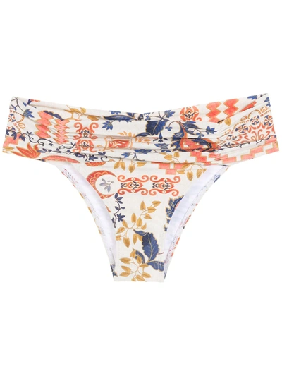 Shop Lygia & Nanny Jasper Gathered Bikini Bottoms In Nude