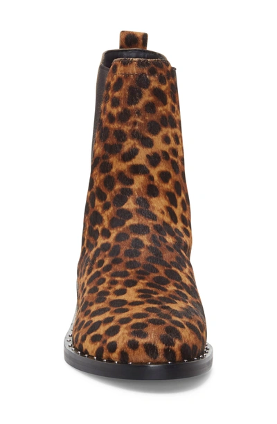 Shop Rebecca Minkoff Sabeen Too Genuine Calf Hair Chelsea Boot In Leopard Print Calf Hair