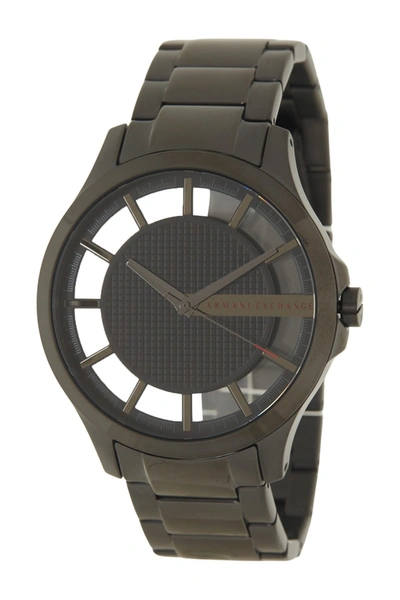 Shop A I X Armani Exchange Hampton Samurai Watch, 46mm In Black/ Black