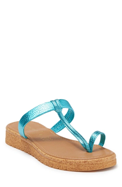 Ilse Jacobsen Poppy T-strap Sandal In Aqua Sky | ModeSens