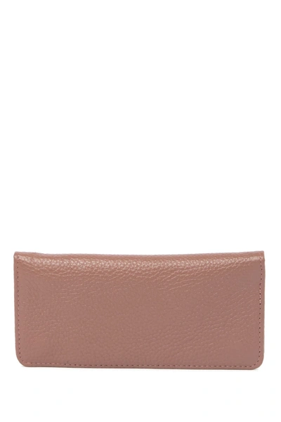 Shop Christopher Kon Silla Flap Leather Wallet In Hazelnut