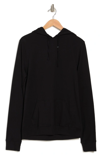 Unsimply Stitched Super Soft Drawstring Hoodie In Black