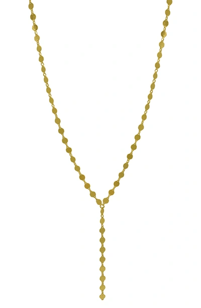 Shop Adornia Disc Chain Y-drop Necklace In Yellow