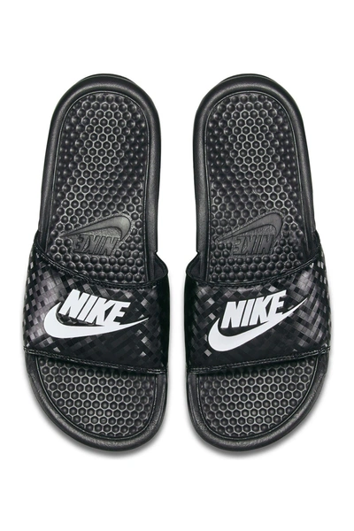 Shop Nike Benassi Slide Sandal In 011 Blk/w