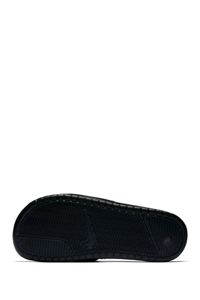 Shop Nike Benassi Slide Sandal In 061 Blk/vvdpnk