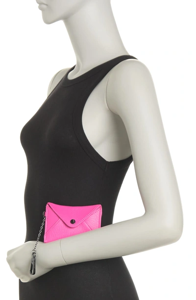 Shop Aimee Kestenberg Ashley Leather Pouch In Pop Pink
