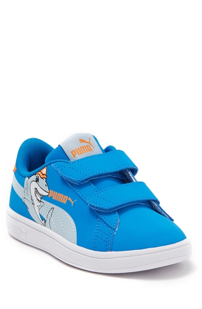 Puma Kids' Smash V2 Lil Sneaker In Future Blue-blue Fog | ModeSens